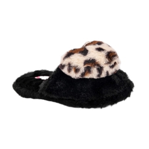 NWT Betsey Johnson Leopard Heart Slippers - Picture 3 of 6